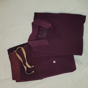 Figs Purple Scrub top and bottom